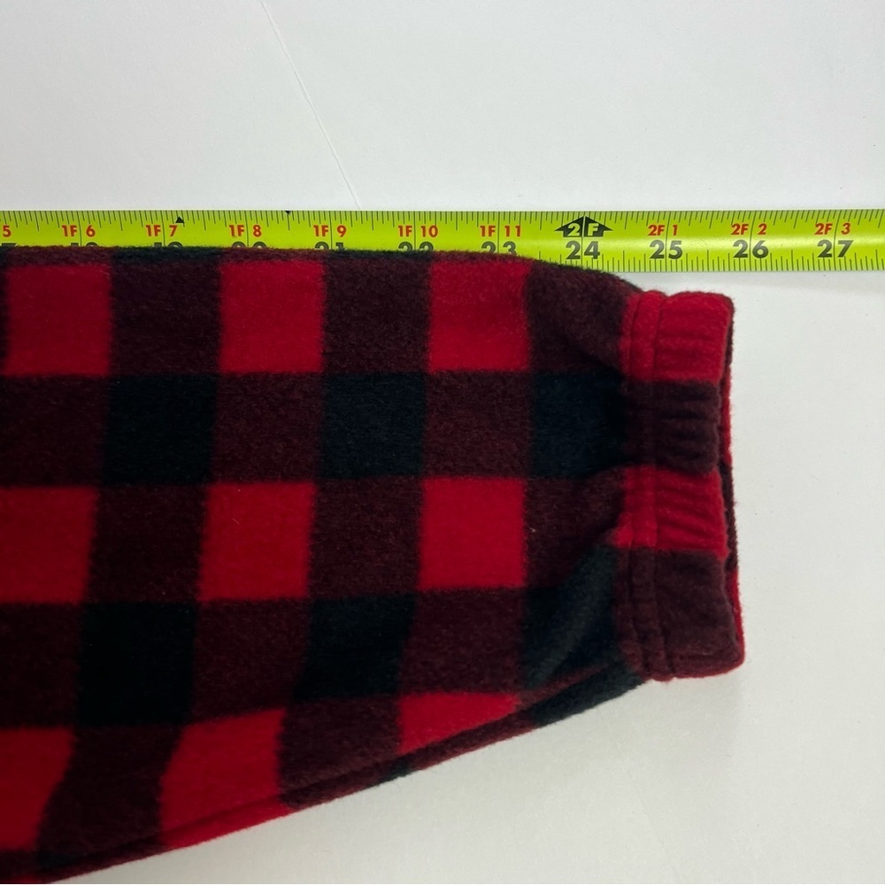 WOOD’N TRAIL Men’s Full Zip Buffalo Plaid Fleece Jacket Sz Small Zip Pockets - Picture 11 of 11